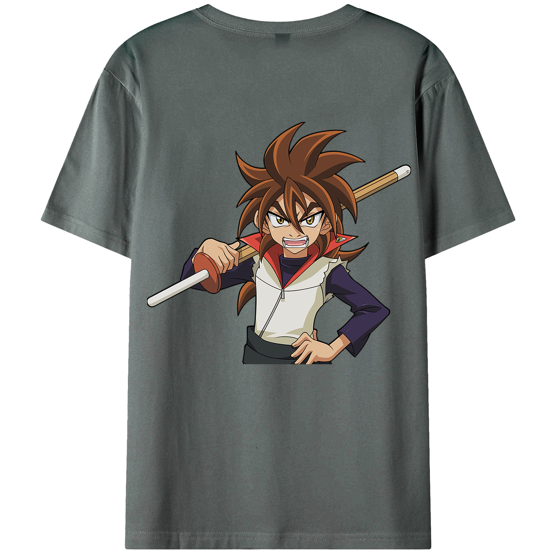 （画像用） 遊☆戯☆王 Yu-Gi-Oh! 綿100％ メンズ半袖Tシャツ（バックプリント） 通気性